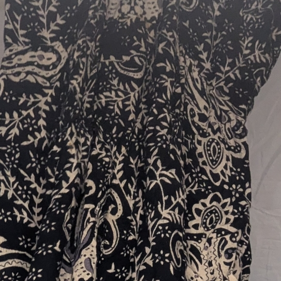 Angie Black and Cream Floral Maxi Skirt - Picture 1 of 8